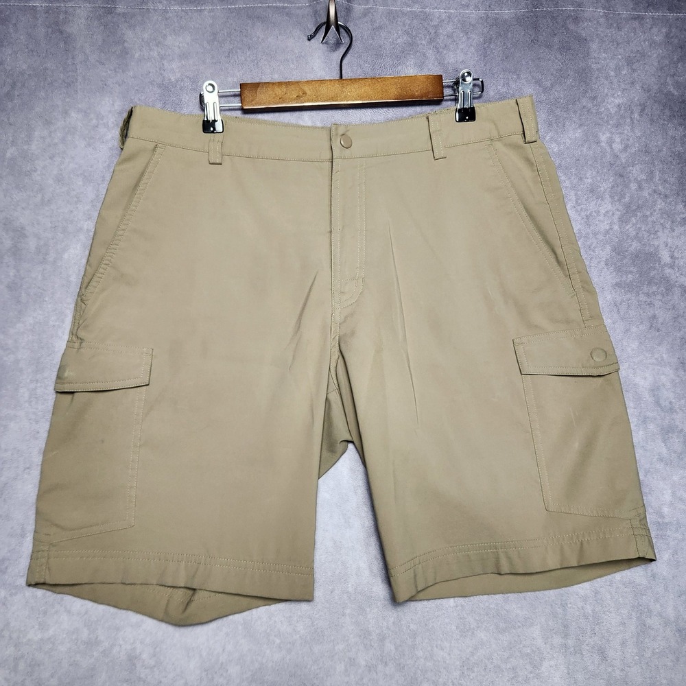 Nike Golf Dri-FIT Men's 34 Khaki Tan Cargo Shorts‎ Golfing Athletic